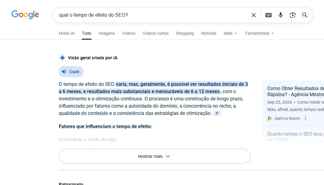 O SEO n&atilde;o &eacute; algo que acontece de uma semana para a outra